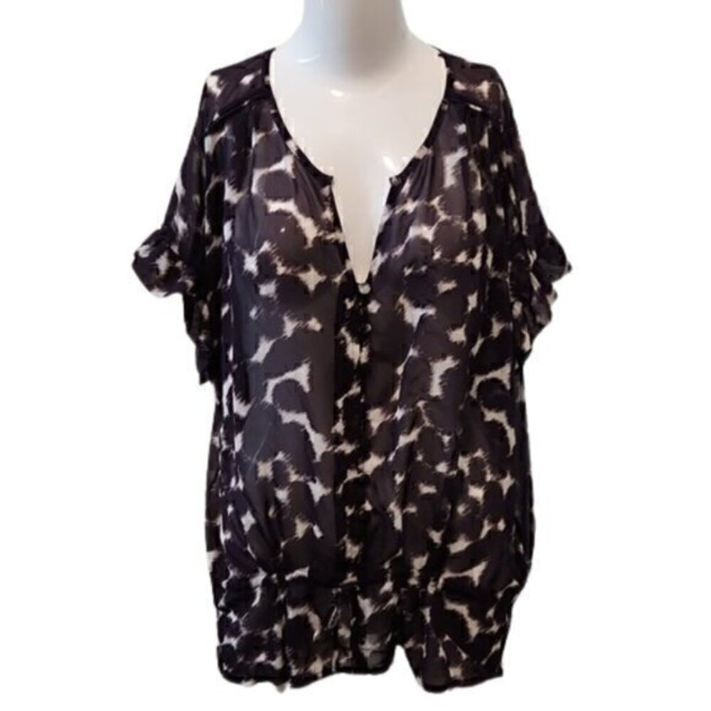 [Lauren Conrad] Purple Sheer Blouse - Size S